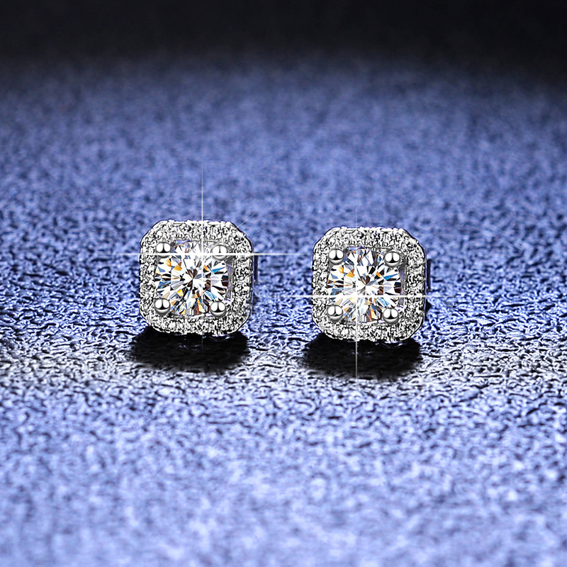1CT-2CT-Moissanite-Diamond-Ear-Studs-Earring-Pass-Diamond-Test-Moissanite-Stud-Earrings-For-Women-Sterling