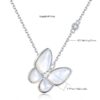 Mother of Pearl Butterfly Pendant Necklace