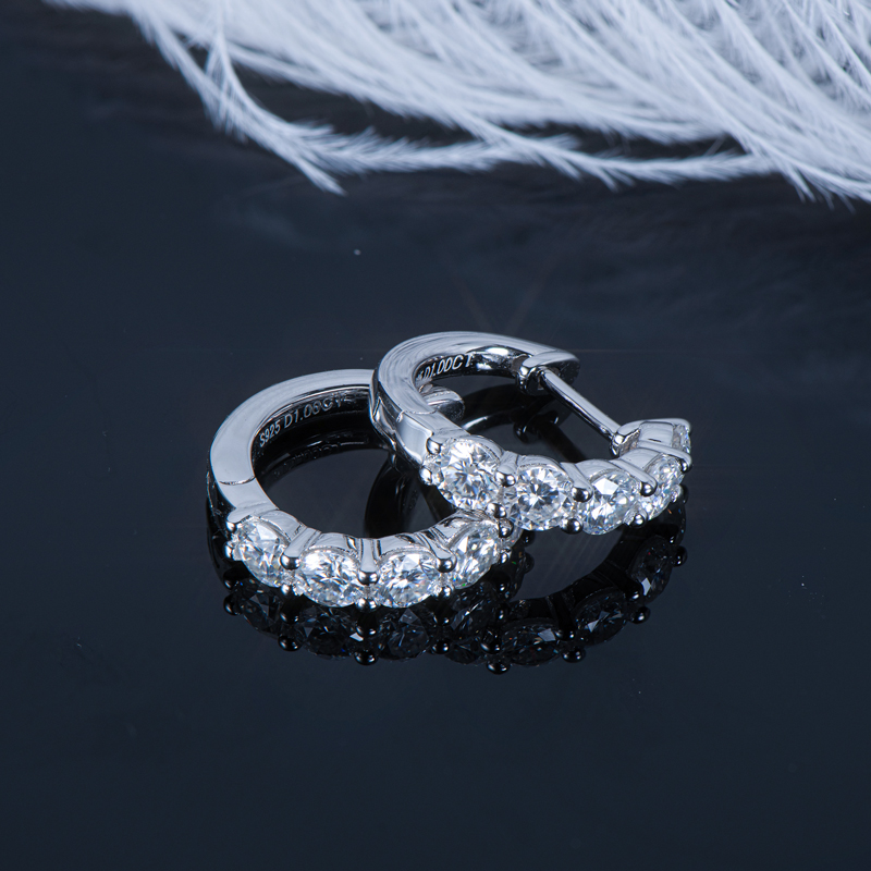IOGOU-Real-D-Moissanite-Hoops-Earrings-3-5mm-Luxury-Huggie-Earring-Original-100-925-Sterling-Silver-4