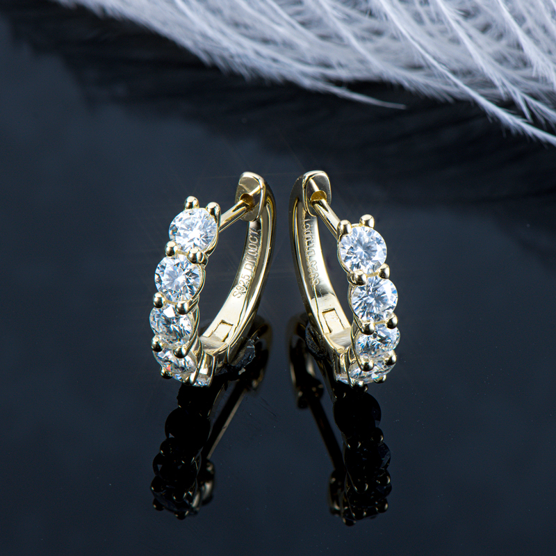 IOGOU-Real-D-Moissanite-Hoops-Earrings-3-5mm-Luxury-Huggie-Earring-Original-100-925-Sterling-Silver