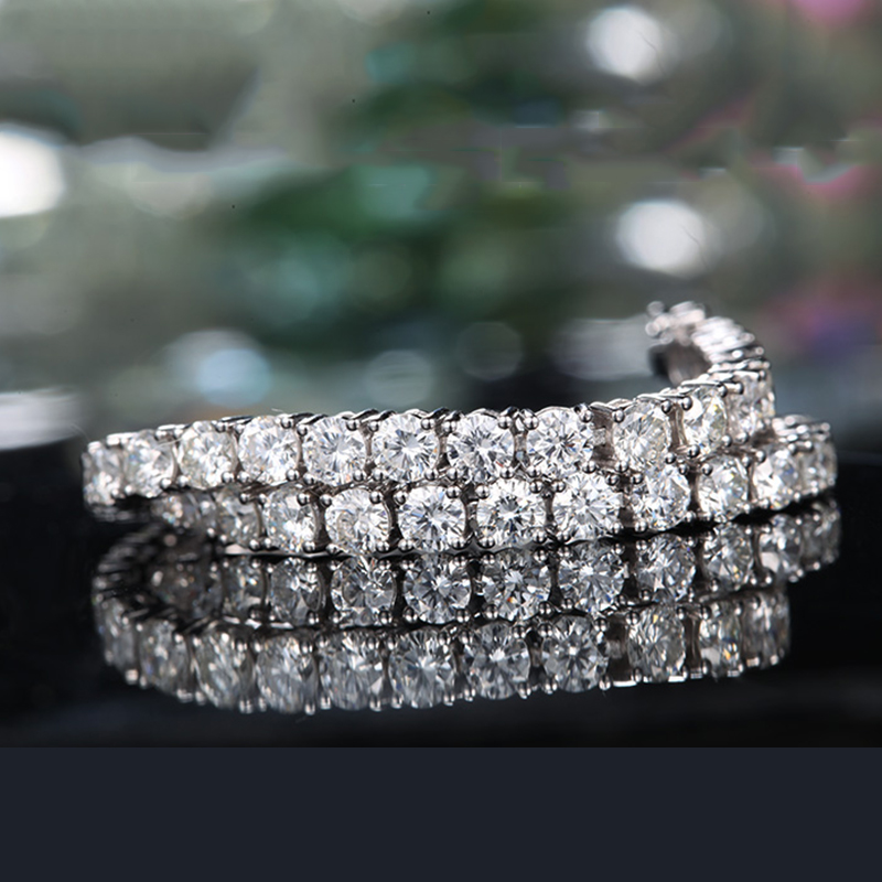 LOVERJEWELRY-Woman-Engagement-Bangle-Real-14Kt-White-Gold-Wedding-Jewelry-Brace-Lace-Round-Gemstones-Moissanite-Bracelets-5