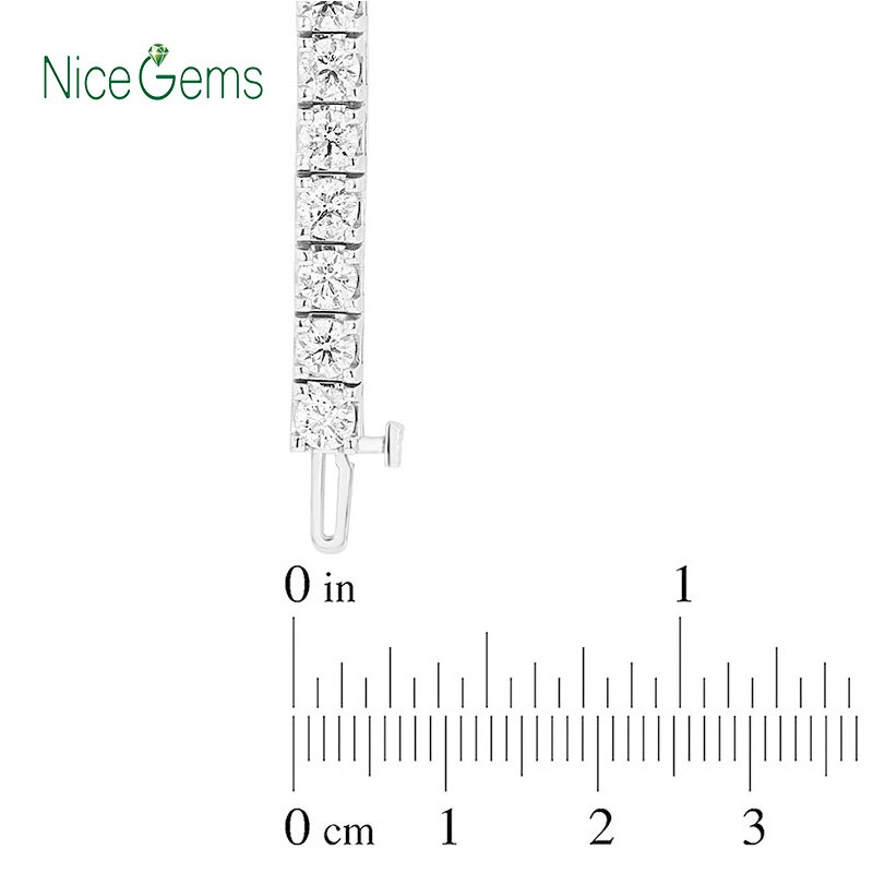 NiceGems-Solid-14K-White-Gold-Tennis-Bracelet-12CTW-3mm-4mm-5mm-Diameter-F-Color-Moissanite-Gemstone-2